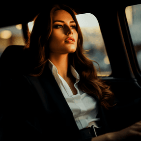 VIP dans un minibus